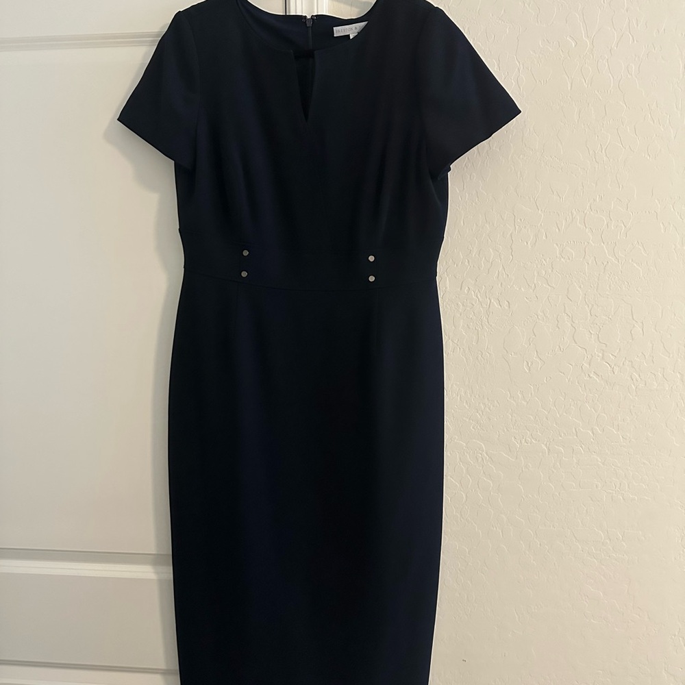 Elegant Navy Women's midi Dress size 10
